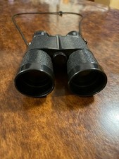 VINTAGE 80s BLACK BINOCULARS WITH NECK STRAP - 6 X 35 HI POWER - BIRDWATCHING