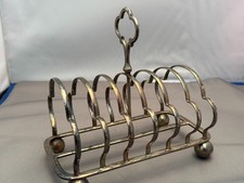 Vintage Silver Plate Toast