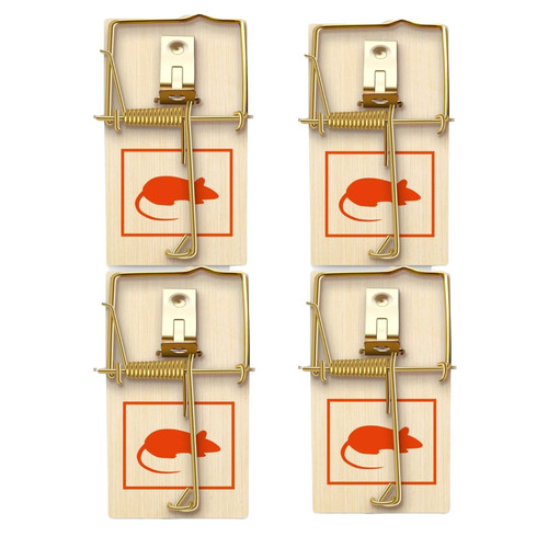 Traditional mouse traps - 4x,