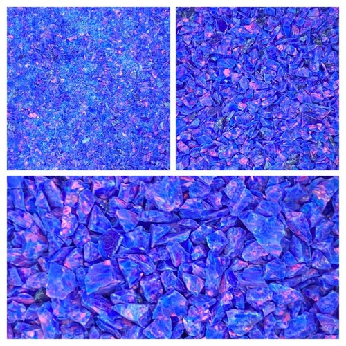 Crushed opal indigo - crushed,