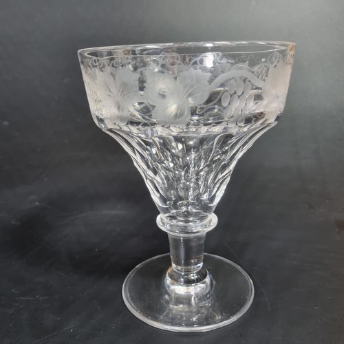 Antique 19thc glass rummer - antique,