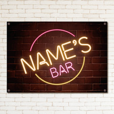 PERSONALISED Retro Neon Effect