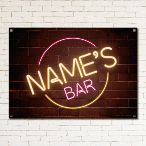 Personalised retro neon effect - retro,