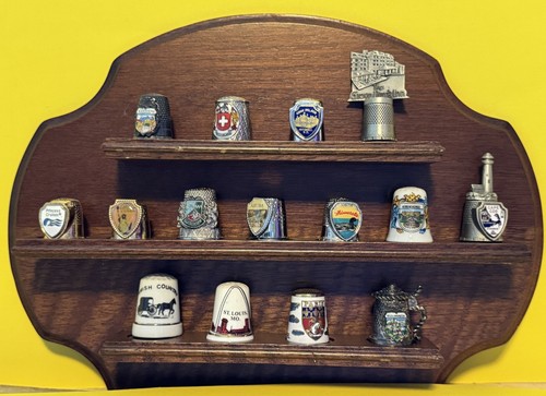 Lot souvenir thimbles w - lot, of