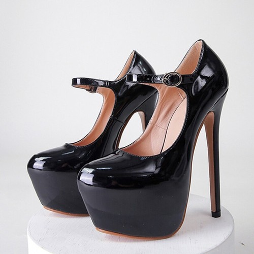 Women high heels - buckle, strap