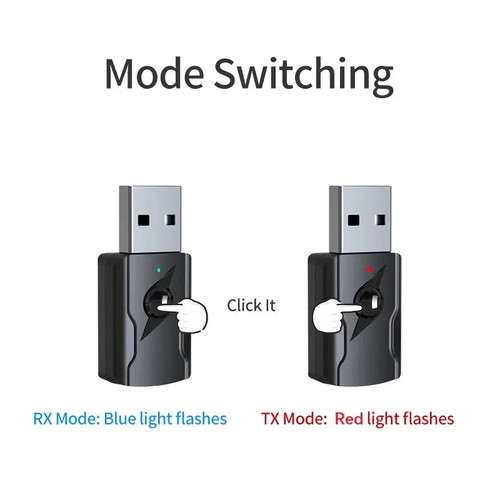 Usb 5mm aux bluetooth 5 - 3.5mm,