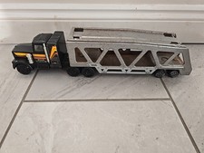 Vintage 1980s Tonka Green Kenworth Pressed Steel Car Transporter Toy Truck