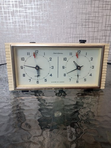 Vintage soviet chess clock - vintage,