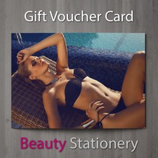 Gift Voucher Beauty Salon Blank Card Sunbed Coupon Spray Tan Solarium A7 + Env.