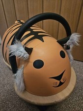 Original Wheely Bug Orange and Black Tiger Ride on / push along Toy