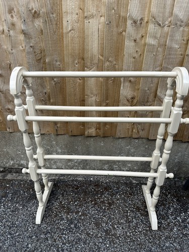 Vintage wooden towel rail - wooden, –