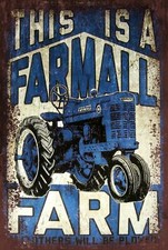 Farmall Farm Tractor Advertisement Vintage Retro style metal sign plaque