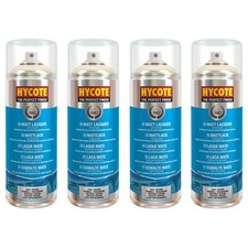 Hycote Matt Lacquer Fast Drying Aerosol Spray Paint 400mL x4 Kit 1.6 Litres