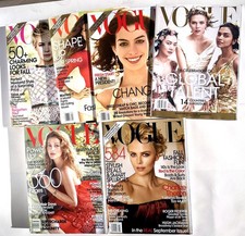 Vogue Magazine Lot Includes