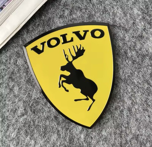 Metal volvo prancing moose - metal,