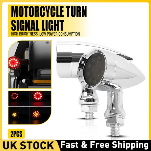 Led motorcycle bullet chrome - bullet,