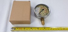 Manometer 63mm Dial Pressure Gauge 0-1000 kPa 0-140psi - SS Case 1/4" BSP Unused