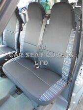 TO FIT A TOYOTA HIACE VAN, SEAT COVERS, LWB, ANTHRACITE + LASER TRIM