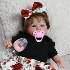 Handmade Real Life Reborn Dolls Baby Girl Doll Vinyl Silicone Realistic Newborn