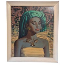 Vintage Framed Balinese Girl