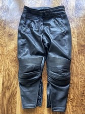 Ladies Belstaff Leather Motorcycle Trousers Pants 18