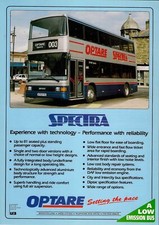 Bus Manufacturer Specification Sheet - Optare Spectra - Demo K170FYG - c.1992