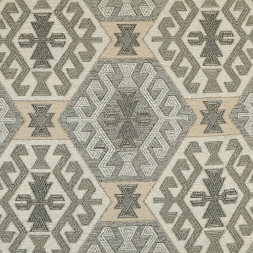 Upholstery fabric grey aztec - grey,