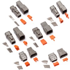 DEUTSCH DTM SERIES MULTI PLUG WATERPROOF CONNECTOR 2 3 4 6 8 12 WAY PIN KIT