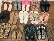 Lot 15 Womens Flip Flops Havaianas Cole Haan Brighton Reef Bulk Reseller