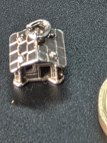 Vintage sterling silver log - silver,