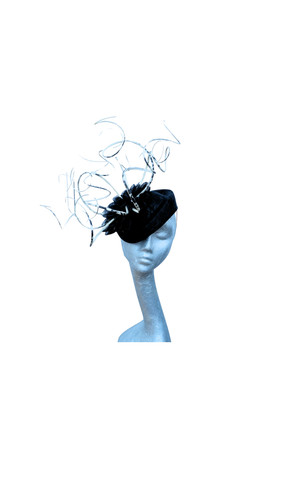 Quill black ivory - -, pillbox