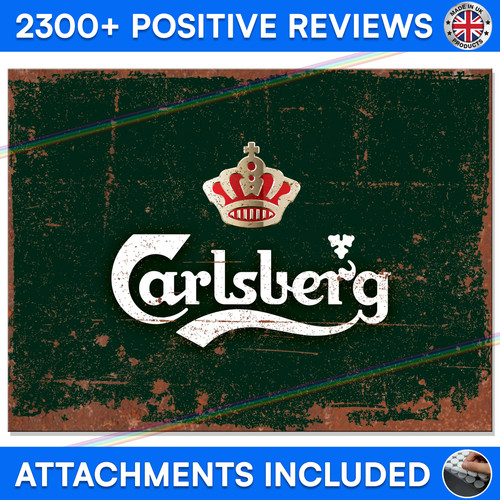 Carlsberg beer metal - metal, sign
