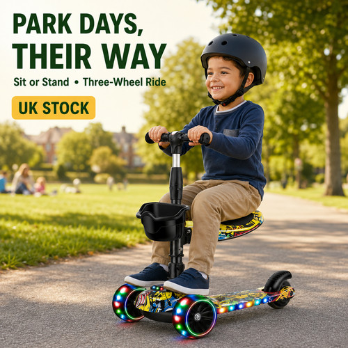 Kids wheel scooter with - kids,
