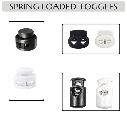 Spring loaded toggles white - spring,