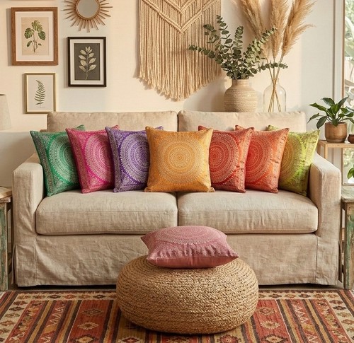 Indian patchwork mandala boho - indian,