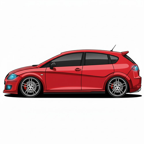 Seat leon mk2 - x2, cartoon