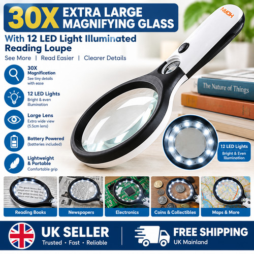 30x extra large magnifying - extra,