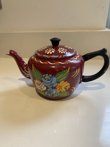 Small metal tea pot - tea,