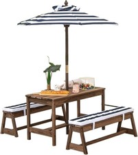 Kids Wooden Picnic Table Bench