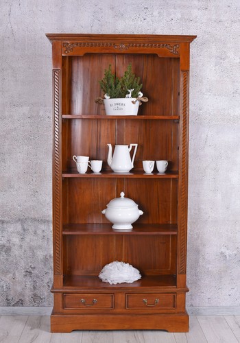 Wooden shelf mahogany - wooden, bookcase