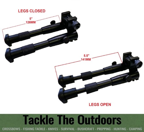 Adjustable bipod fold air - fold, up