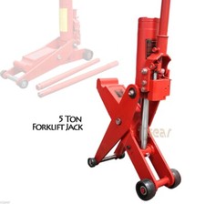 5 Ton Hydraulic Scissor Forklift Jack Trailer Tractor Truck  Floor Lift Jack
