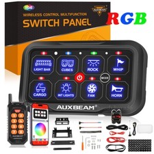 Auxbeam 8 Gang Switch Panel Automatic Dimmable LED Touch/Remote/APP Lamp Control
