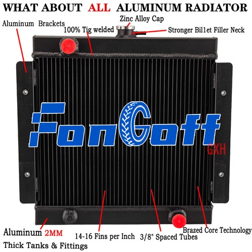 Row aluminium radiator for - 3,
