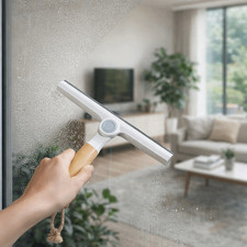 Wooden Handle Rotating Window