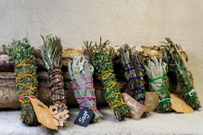 Smudge Stick Handmade x 1 Sage, Rosemary, Thyme, Cleansing Wicca Free Inland P+P