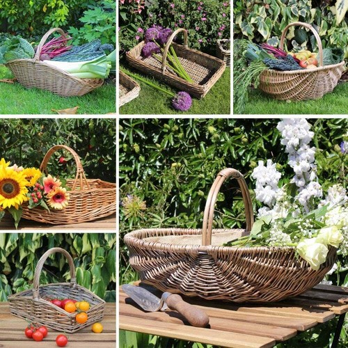 Wicker gardening trug harvest - wicker,