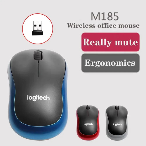 Logitech m185 wireless optical - wireless,
