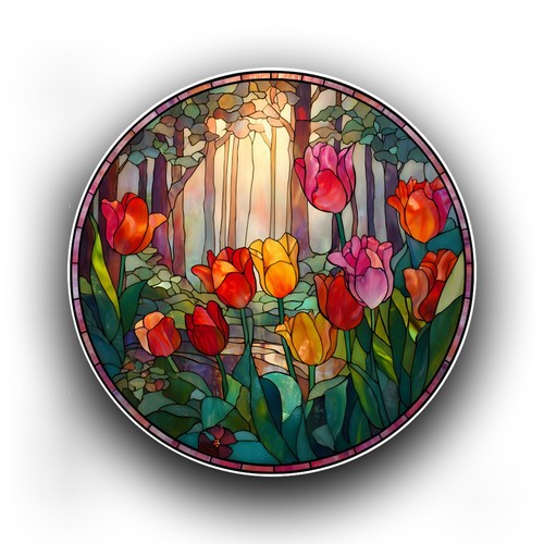 Tulip flowers nature - flowers, stained