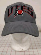University Of Utah Utes NCAA Cap Hat Gray Size S/M Mens Embroidered Under Armour